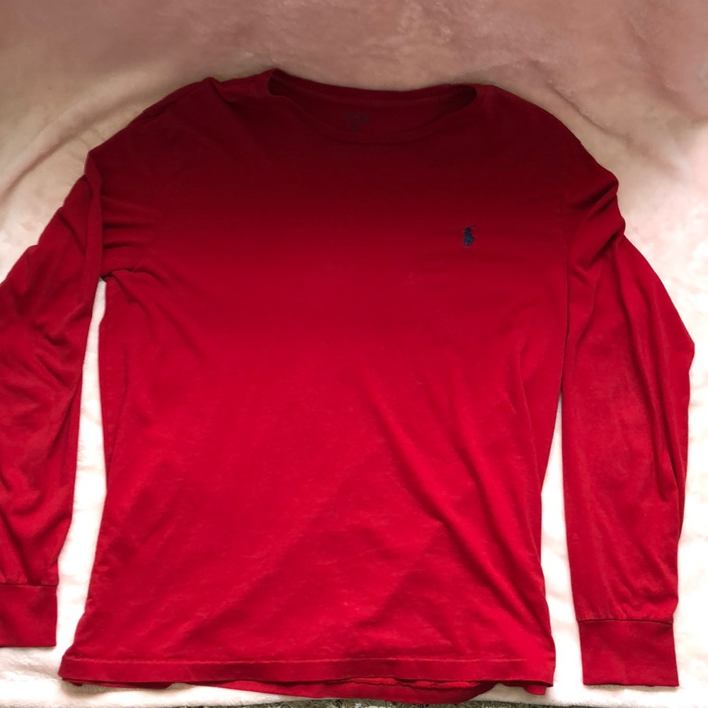 Red long sleeve Polo